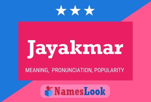 Jayakmar Name Poster