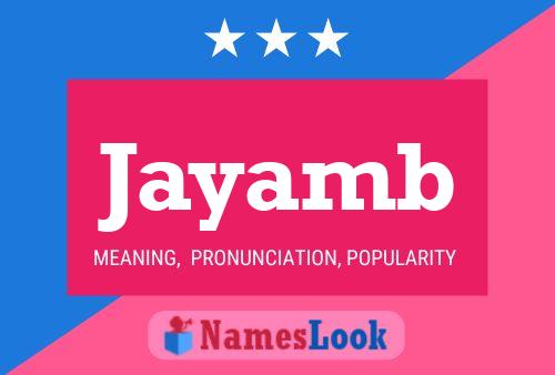 Jayamb Name Poster