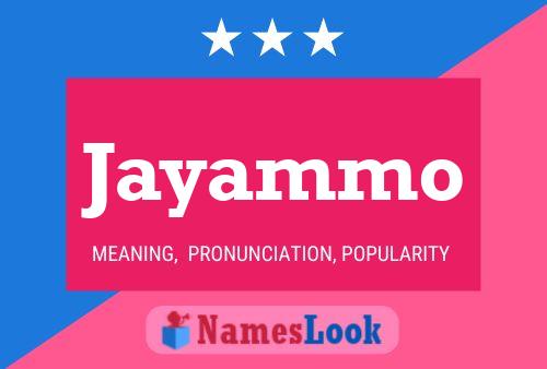 Jayammo Name Poster