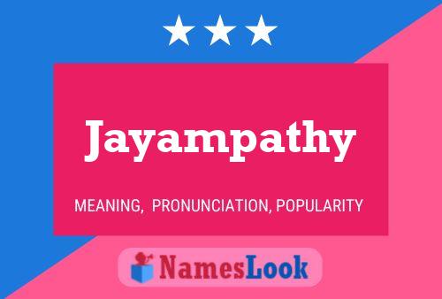 Jayampathy Name Poster