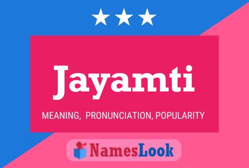 Jayamti Name Poster