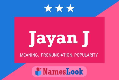 Jayan J Name Poster