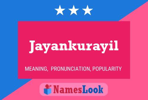 Jayankurayil Name Poster