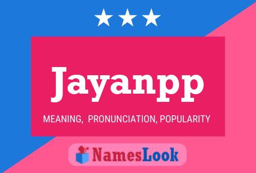 Jayanpp Name Poster