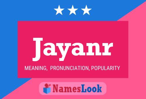 Jayanr Name Poster