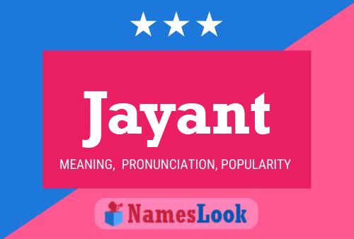 Jayant Name Poster