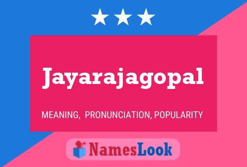 Jayarajagopal Name Poster