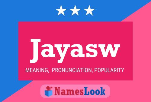 Jayasw Name Poster