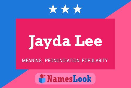 Jayda Lee Name Poster