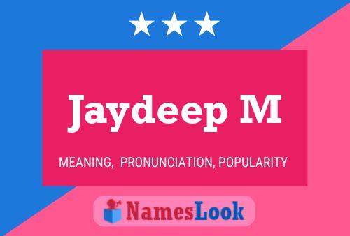 Jaydeep M Name Poster