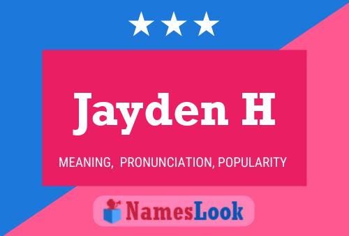 Jayden H Name Poster