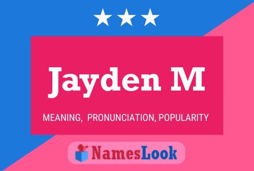 Jayden M Name Poster