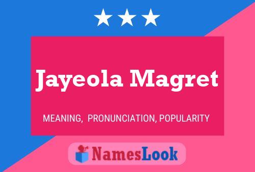 Jayeola Magret Name Poster