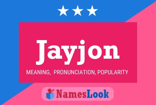 Jayjon Name Poster