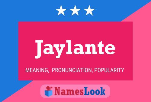 Jaylante Name Poster