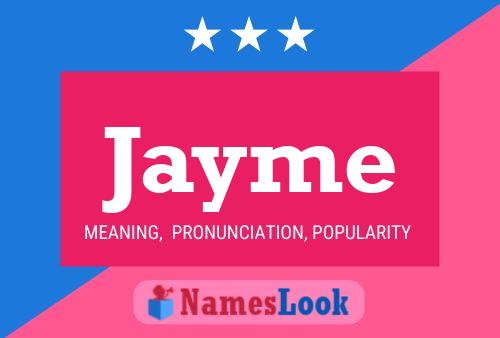 Jayme Name Poster