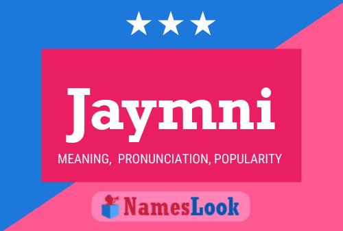 Jaymni Name Poster