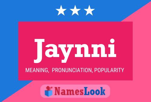 Jaynni Name Poster