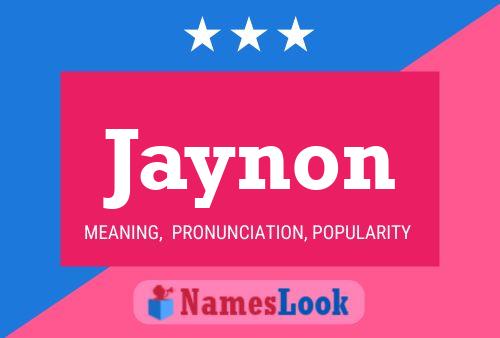 Jaynon Name Poster