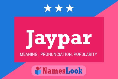 Jaypar Name Poster