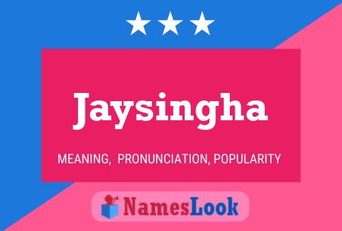 Jaysingha Name Poster