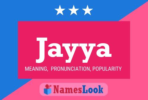 Jayya Name Poster