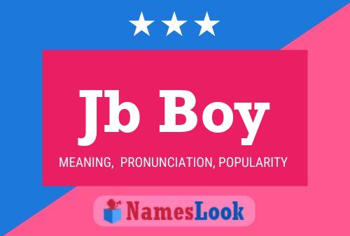 Jb Boy Name Poster