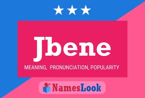 Jbene Name Poster