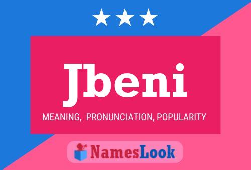 Jbeni Name Poster