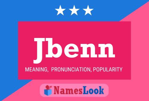 Jbenn Name Poster