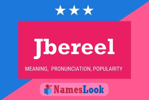 Jbereel Name Poster