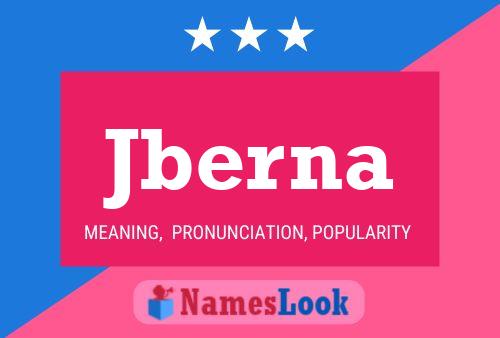 Jberna Name Poster