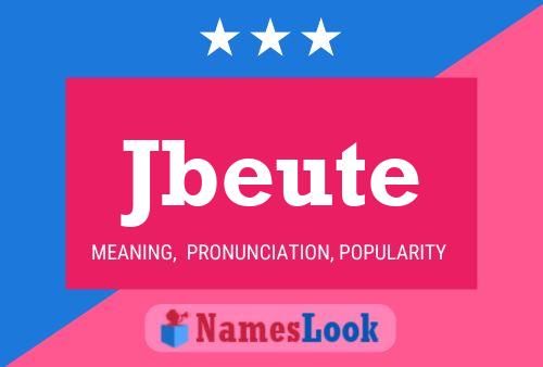 Jbeute Name Poster