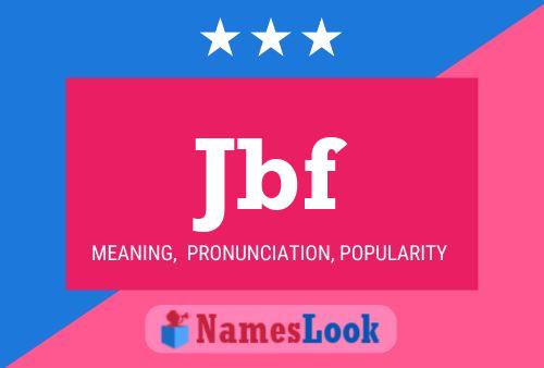 Jbf Name Poster