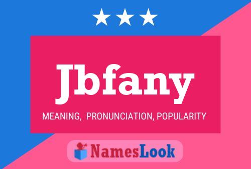 Jbfany Name Poster