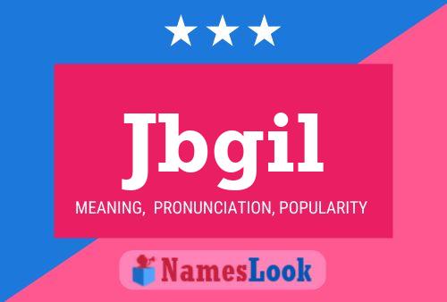 Jbgil Name Poster