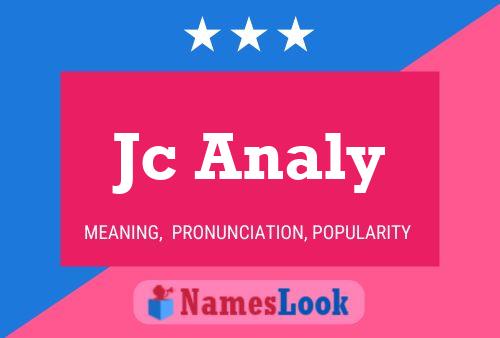 Jc Analy Name Poster