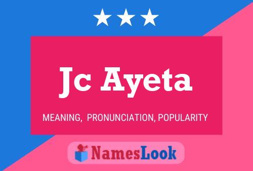 Jc Ayeta Name Poster