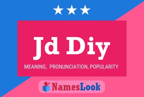 Jd Diy Name Poster