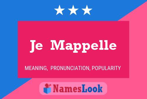 Je  Mappelle Name Poster