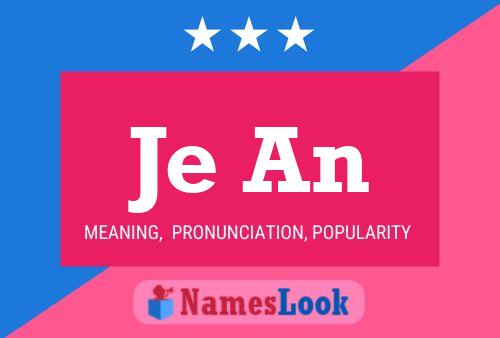 Je An Name Poster