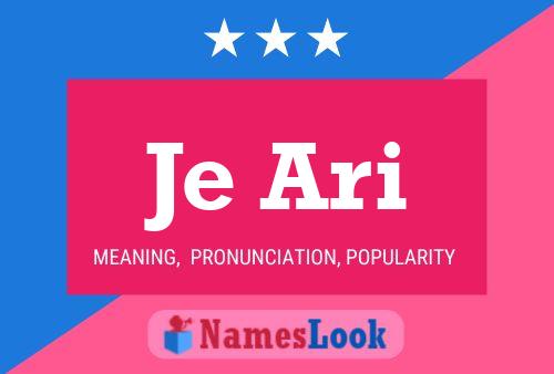 Je Ari Name Poster