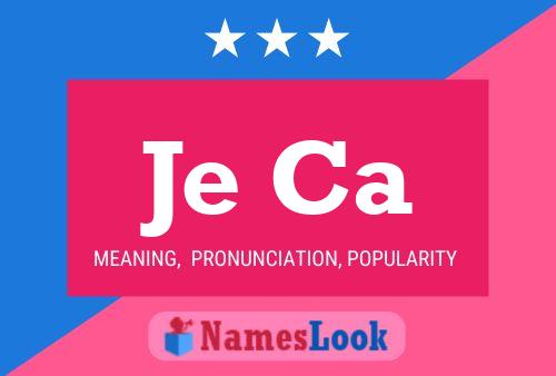 Je Ca Name Poster