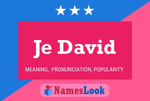 Je David Name Poster