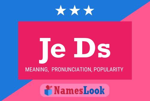 Je Ds Name Poster