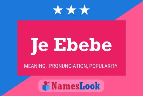 Je Ebebe Name Poster