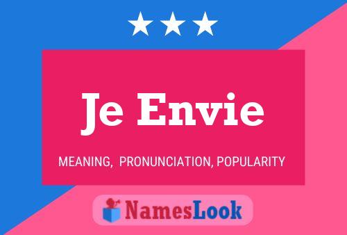 Je Envie Name Poster