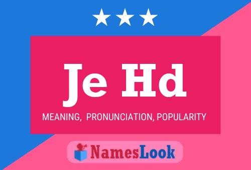 Je Hd Name Poster