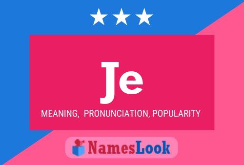 Je Name Poster