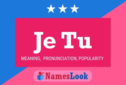 Je Tu Name Poster